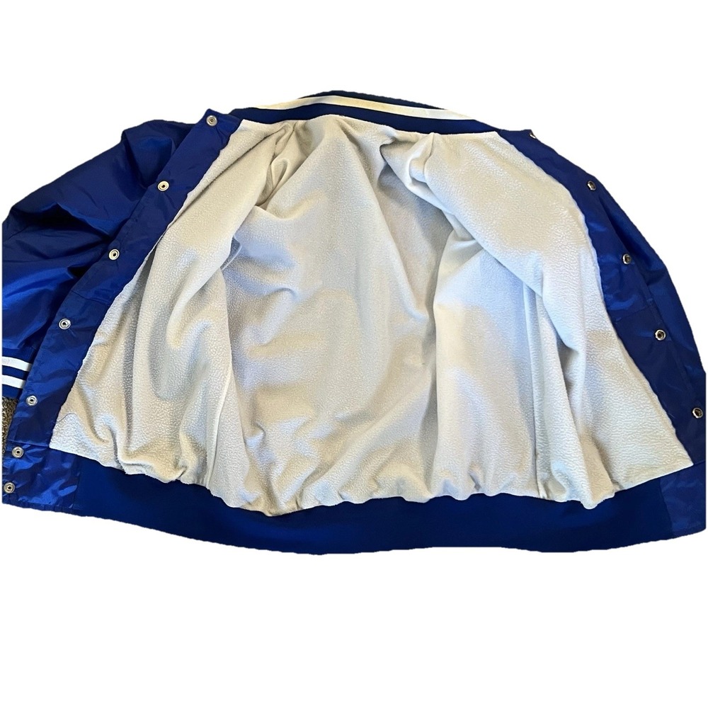 Vintage Racing Jacket Outlaw Sprinter Bomber Mens XL Blue Sprint Car Nylon - Picture 5 of 6